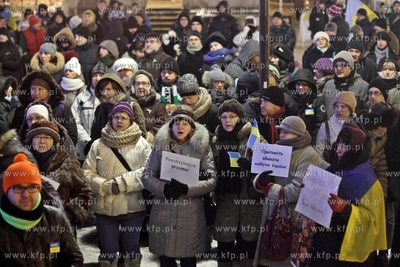 Gdansk. Dlugi Targ. Manifestacja solidarnosci z Ukraina.
24.01.2014
fot....