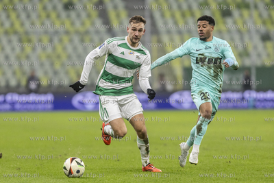 Lechia Gdańsk - Sląsk Wrocław. Nz. Dominik Piła...