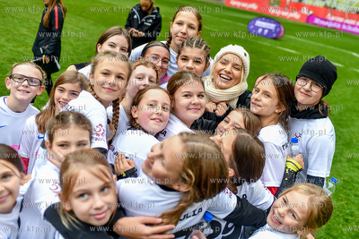 Mecz drużyn influencerek na Polsat Plus Arenie Gdańsk...