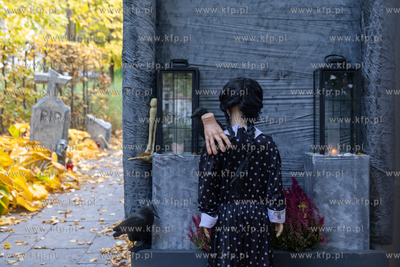 Gdańsk Wrzeszcz, ul. Jaśkowa Dolina. Nz. Halloweenowe...