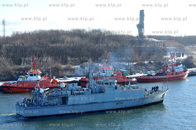 Okrety Stalego Zespolu Obrony Przeciwminowej NATO (SNMCMG-1)...