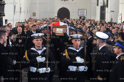 Gdansk. Bazylika Mariacka. Pogrzeb Macieja Plazynskiego,...