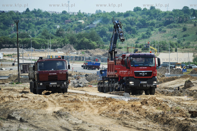 Gdansk. Budowa ulicy Nowej Lodzkiej oraz nowej lini...