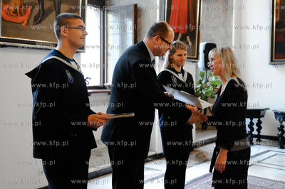 Gdansk. Ratusz Glownomiejski. Dzien Edukacji Narodowej....