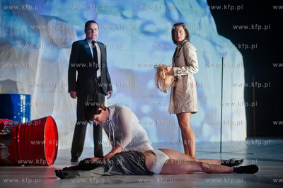 Gdansk. Teatr Wybrzeze. Proba medialna spektaklu pt...