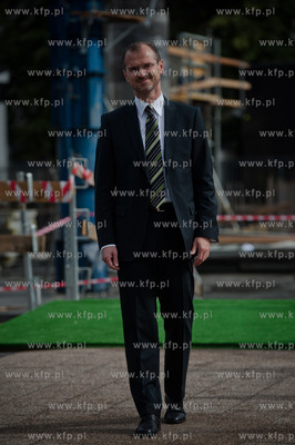 Gdansk. Wrzeszcz. Uroczystosc wmurowania kamienia wegielnego...