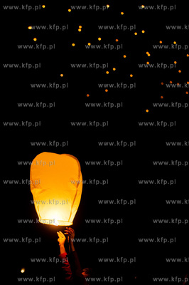 Pruszcz Gdanskich. Pierwsza edycja Festiwalu Swiatla.
Nz...