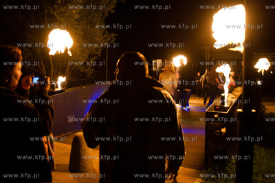 Pruszcz Gdanskich. Pierwsza edycja Festiwalu Swiatla.
Nz...