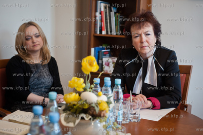 Gdansk. Protest zwiazkow zawodowych Szpitala Specjalistycznego...