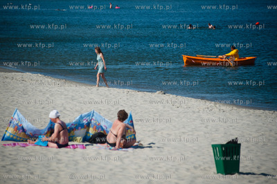 Gdynia. Plaza Miejska na kapielisku ktorej zniesiono...