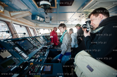 Gdynia. Nabrzeze Pomorskie. Udostepniona do zwiedzania...
