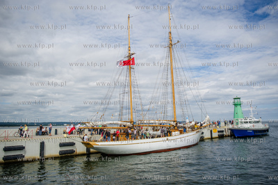 Gdansk. Uroczystosc otwarcia Falochronu Zachodniego...