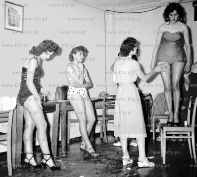 Wybory Miss Gdanska lub Wybrzeza.  1957 
z0002110
Fot....