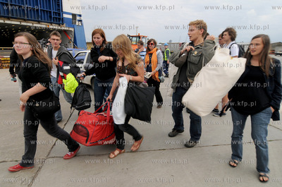 Na pokładzie pasazersko - towarowego promu Finnmaid...