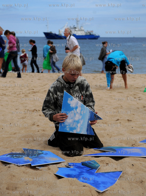 Gdansk. Brzezno. Miedzynarodowa Akcja Sprzatania Baltyku...