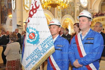 Rumia. W ramach obchodow 30-lecia Solidarnosci w  kosciele...