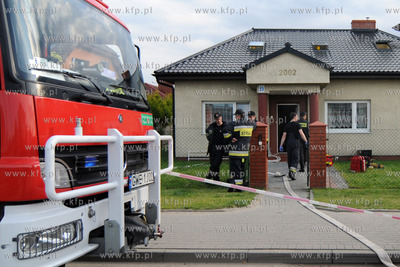 W Domu Opieki w Rumi doszlo do pozaru w pomieszczeniu...