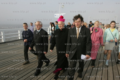 Sopockie molo zostalo nazwane im Jana Pawla II. Przed...