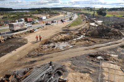 Budowa wezla drogowego Karczemki i trasy WZ w Gdansku...