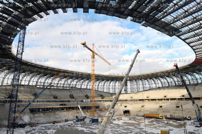 Budowa stadionu PGE Arena w Gdansku.
24.01.2011
Fot....