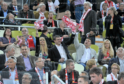Gdansk. Stadion pilkarski PGE Arena. Mecz towarzyski...
