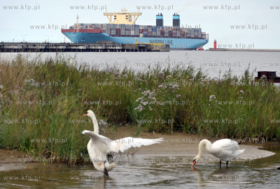 Najwiekszy kontenerowiec swiata Maersk Mc-Kinney Moller...