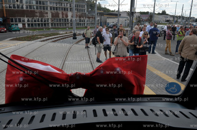 Pierwszy przejazd tramwaju nowa linią na trasie Siedlce...