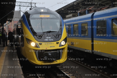 Gdansk, Dworzec Glowny PKP. Inauguracyjny, pierwszy...