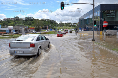 Zalany Gdańsk Siedlce  po intensywnych opadach deszczu....