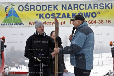 Rozpoczecie sezonu narciarskiego w Wiezycy na Kaszubach....