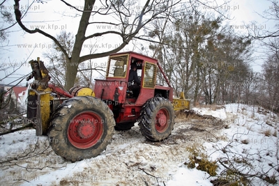 Wycinka drzew pod budowe trasy Pomorskiejpomorks Kolei...