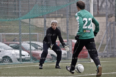 Gdansk. Boisko przy ul. Traugutta.  Noworoczny mecz...