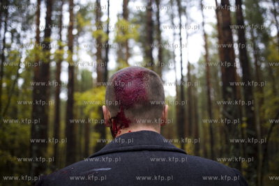 Lasy piaśnickie koło WejherowaPlan zdjęciowy filmu...