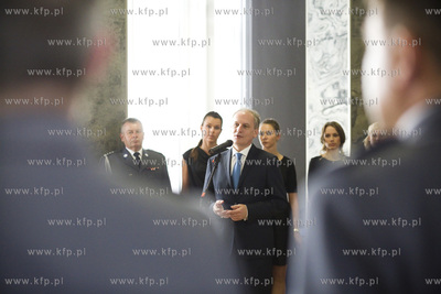 Aula Komendy Wojewódzkiej Policji w Gdańsku przy...