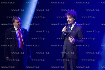 Włoska noc. Gala Sylwestrowo-noworoczna. Nz. prowadzący...