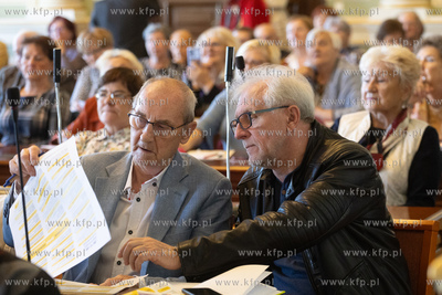 Gdańsk. Siedziba Rady Miasta.  Spotkanie wiceprezydentki...