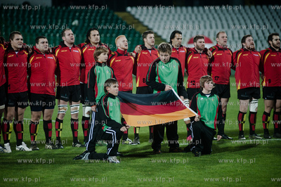 Gdansk. Stadion Miejski przy ul. Traugutta. Mecz rugby...
