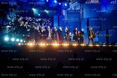 Gdansk. Dlugi Targ. Swiateczny koncert Cala Polska...