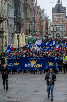 Gdansk. Manifestacja przeciwko podatkowi PIT, zorganizowana...