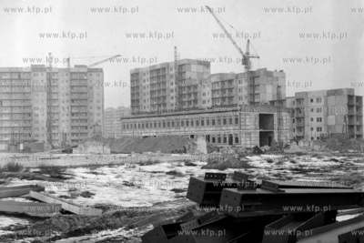 Budowa osiedla na gdańskiej Zaspie. 7.02.19771luty77_z.kosycarz_p9Fot....
