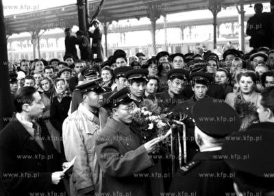 Powitanie zagranicznych przedstawicieli  przybyłych...