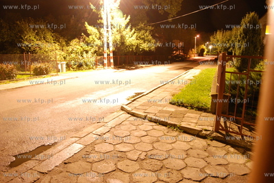 Korsze - miasto na Warmi i Mazurach. Ulica Raclawicka...