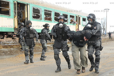 Wspolne cwiczenia antyterorystow, policji, strazy granicznej...