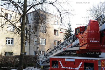 Sopot. Pozar mieszkania na ulicy Jana Sobieskiego 67....