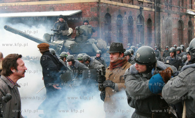 Plan filmu Wałęsa w reżyserii Andrzeja Wajdy. Plan...