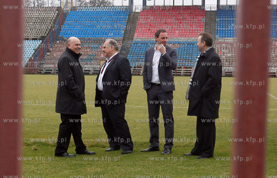 Prezes PZPN Grzegorz Lato w wizyta Szczecinie, gdzie...