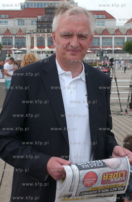 Briefing prasowy ministra Jaroslawa Gowina na sopockim...