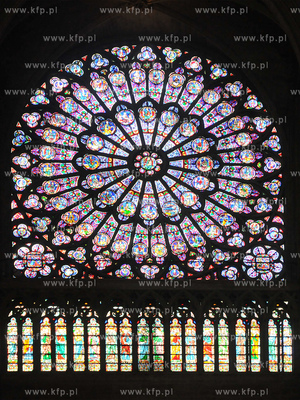 Paryż Wyspa Cite z Placem Św Jana Pawla II.  Katedra...