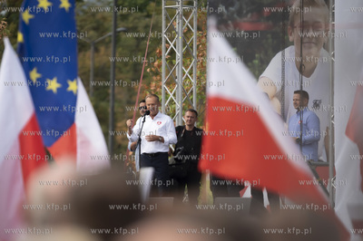 Warszawa. Marsz Miliona Serc. Nz. Donald Tusk, Rafał...