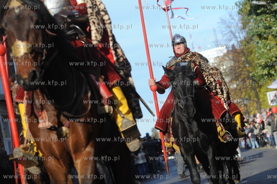 Gdansk, huczne obchody 90 rocznicy odzyskania niepodleglosci....
